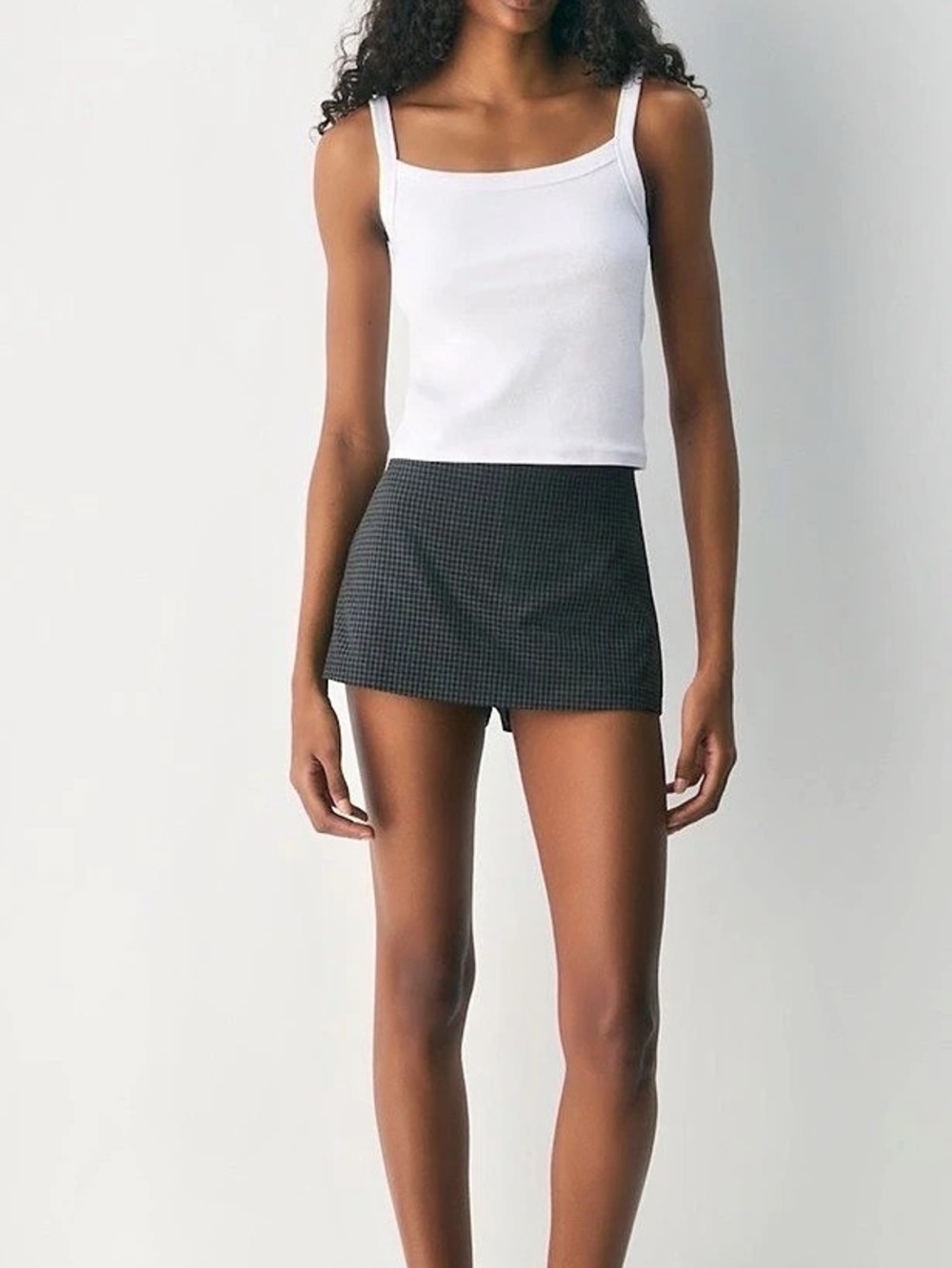 Sunday Flame Skort in Black & Gray NWT